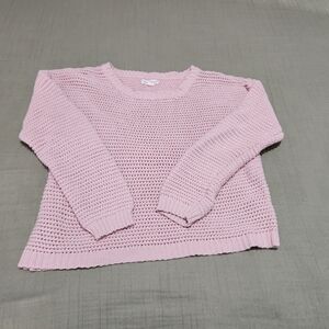 Aeropostale Blush Pink Knit Crew Neck Sweater